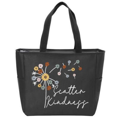 Scatter Kindness Positive Quote Zip Tote Bag