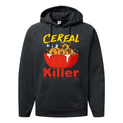 Serial Killer Parody Cereal Killer Performance Fleece Hoodie