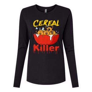 Serial Killer Parody Cereal Killer Womens Cotton Relaxed Long Sleeve T-Shirt