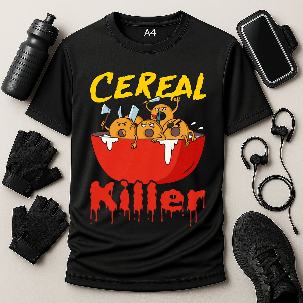 Serial Killer Parody Cereal Killer Performance Shirt