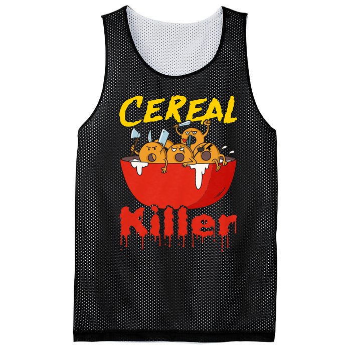 Serial Killer Parody Cereal Killer Mesh Reversible Basketball Jersey Tank