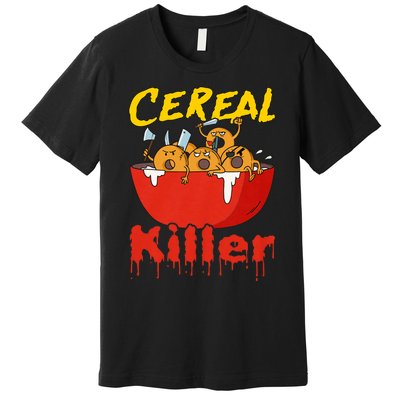 Serial Killer Parody Cereal Killer Premium T-Shirt