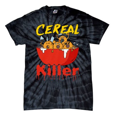 Serial Killer Parody Cereal Killer Tie-Dye T-Shirt