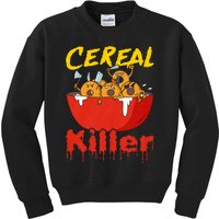 Serial Killer Parody Cereal Killer Kids Sweatshirt