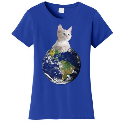 Space Kitten Ruler Of Earth Gift Women's T-Shirt