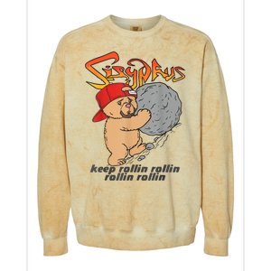 Sisyphus Keep Rollin Rollin Rollin Rollin Colorblast Crewneck Sweatshirt