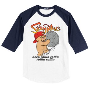 Sisyphus Keep Rollin Rollin Rollin Rollin Baseball Sleeve Shirt