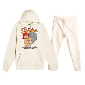 Sisyphus Keep Rollin Rollin Rollin Rollin Premium Hooded Sweatsuit Set