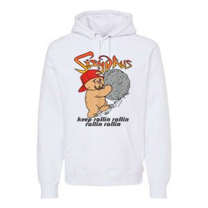 Sisyphus Keep Rollin Rollin Rollin Rollin Premium Hoodie