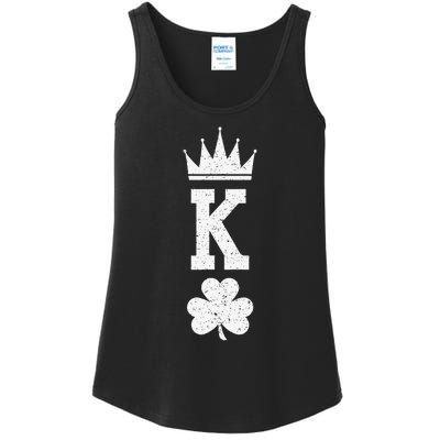 Shamrock King St Patrick Humor Gift Ladies Essential Tank