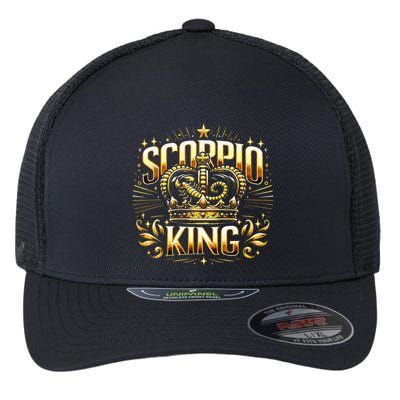 Scorpio King 's Birthday Scorpion Sign November Born  Flexfit Unipanel Trucker Cap