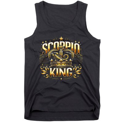 Scorpio King 's Birthday Scorpion Sign November Born  Tank Top