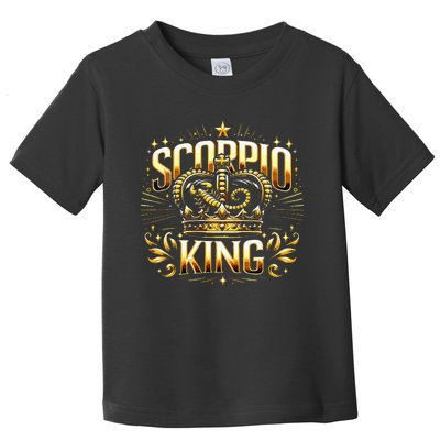 Scorpio King 's Birthday Scorpion Sign November Born  Toddler T-Shirt