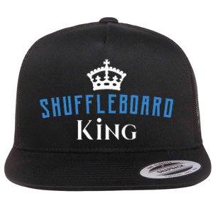 Shuffleboard King Flat Bill Trucker Hat