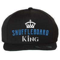 Shuffleboard King Wool Snapback Cap