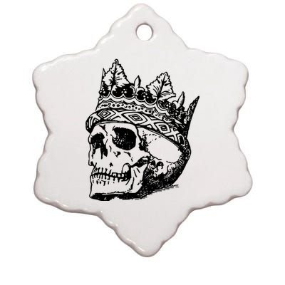 Skull King Ceramic Star Ornament