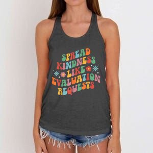 Spread Kindness School Psychologist School Psych Women's Knotted Racerback Tank