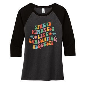 Spread Kindness School Psychologist School Psych Women's Tri-Blend 3/4-Sleeve Raglan Shirt