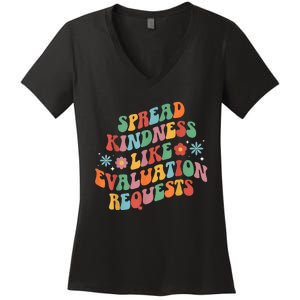 Spread Kindness School Psychologist School Psych Women's V-Neck T-Shirt