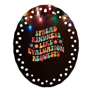 Spread Kindness School Psychologist School Psych Ceramic Oval Ornament