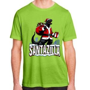 Santazilla Kaiju Santa Christmas Japanese Monster Xmas Cool Gift Adult ChromaSoft Performance T-Shirt