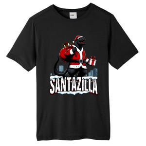 Santazilla Kaiju Santa Christmas Japanese Monster Xmas Cool Gift Tall Fusion ChromaSoft Performance T-Shirt