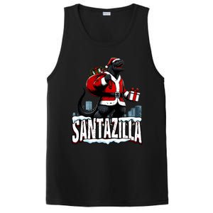 Santazilla Kaiju Santa Christmas Japanese Monster Xmas Cool Gift PosiCharge Competitor Tank