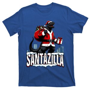 Santazilla Kaiju Santa Christmas Japanese Monster Xmas Cool Gift T-Shirt