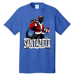 Santazilla Kaiju Santa Christmas Japanese Monster Xmas Cool Gift Tall T-Shirt