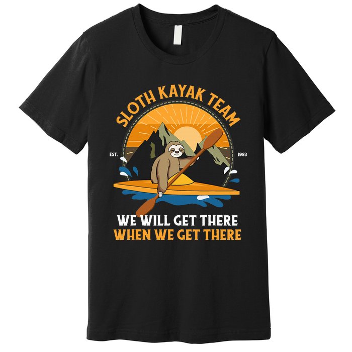 Sloth Kayak Sloth Kayak Team Premium T-Shirt