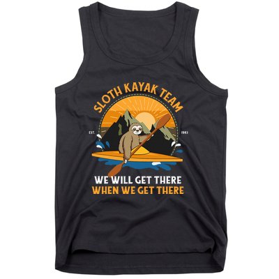 Sloth Kayak Sloth Kayak Team Tank Top