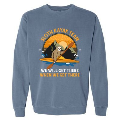 Sloth Kayak Sloth Kayak Team Garment-Dyed Sweatshirt