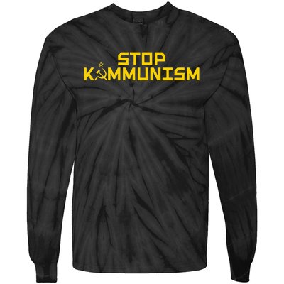 Stop Kammunism Stop Commiela Harris Vote Trump Vance 2024 Tie-Dye Long Sleeve Shirt