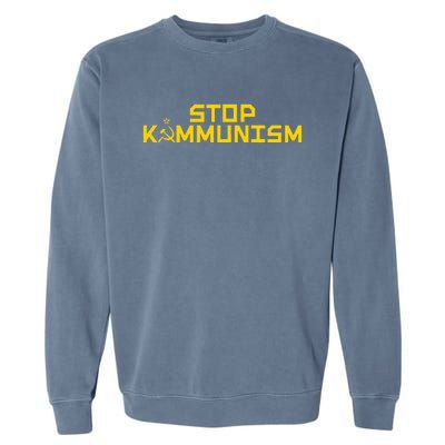 Stop Kammunism Stop Commiela Harris Vote Trump Vance 2024 Garment-Dyed Sweatshirt