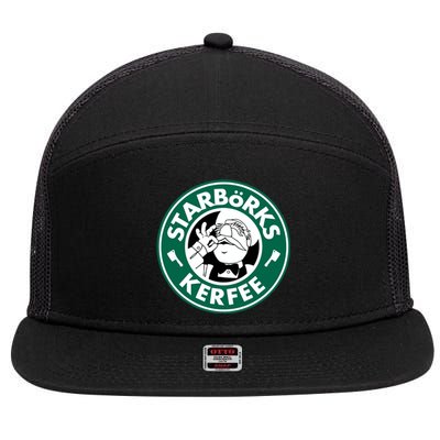 Starborks Kerfee 7 Panel Mesh Trucker Snapback Hat