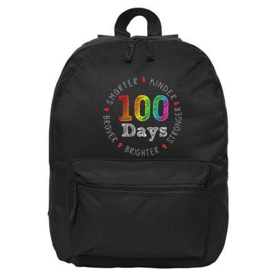Smarter Kinder Stronger Brighter 100 Days Of School 16 in Basic Backpack