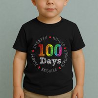 Smarter Kinder Stronger Brighter 100 Days Of School Toddler T-Shirt