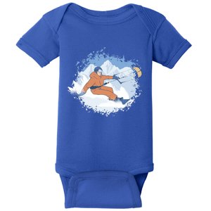 Snowkiting Kite Skiing Snow Kiting Skier Kiteboarding Quote Cute Gift Baby Bodysuit