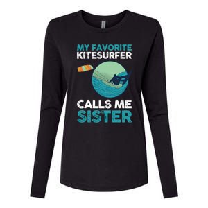 Surfing Kitesurfing Sister Kitesurfer Meaningful Gift Womens Cotton Relaxed Long Sleeve T-Shirt