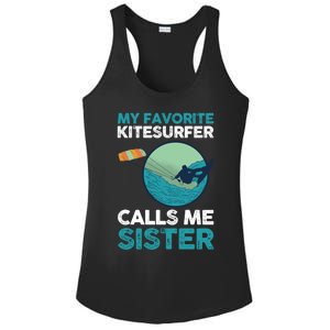 Surfing Kitesurfing Sister Kitesurfer Meaningful Gift Ladies PosiCharge Competitor Racerback Tank