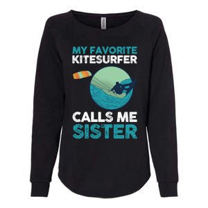 Surfing Kitesurfing Sister Kitesurfer Meaningful Gift Womens California Wash Sweatshirt