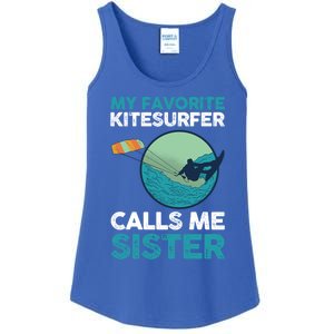 Surfing Kitesurfing Sister Kitesurfer Meaningful Gift Ladies Essential Tank