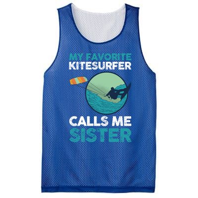 Surfing Kitesurfing Sister Kitesurfer Meaningful Gift Mesh Reversible Basketball Jersey Tank