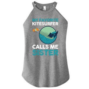 Surfing Kitesurfing Sister Kitesurfer Meaningful Gift Women's Perfect Tri Rocker Tank