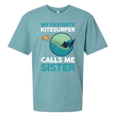 Surfing Kitesurfing Sister Kitesurfer Meaningful Gift Sueded Cloud Jersey T-Shirt