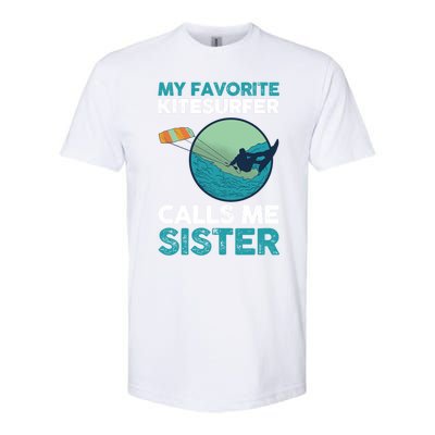 Surfing Kitesurfing Sister Kitesurfer Meaningful Gift Softstyle CVC T-Shirt