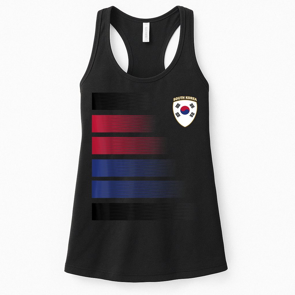 South Korean Soccer Jersey South Korea Football South Korea Womens Tank Top