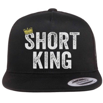 Short King Flat Bill Trucker Hat