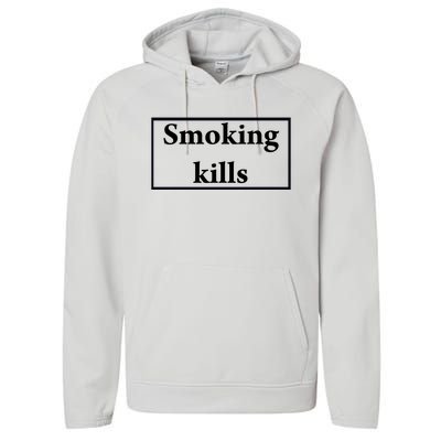 Smoking Kills Performance Fleece Hoodie