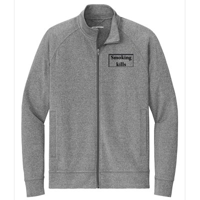 Smoking Kills Stretch Full-Zip Cadet Jacket